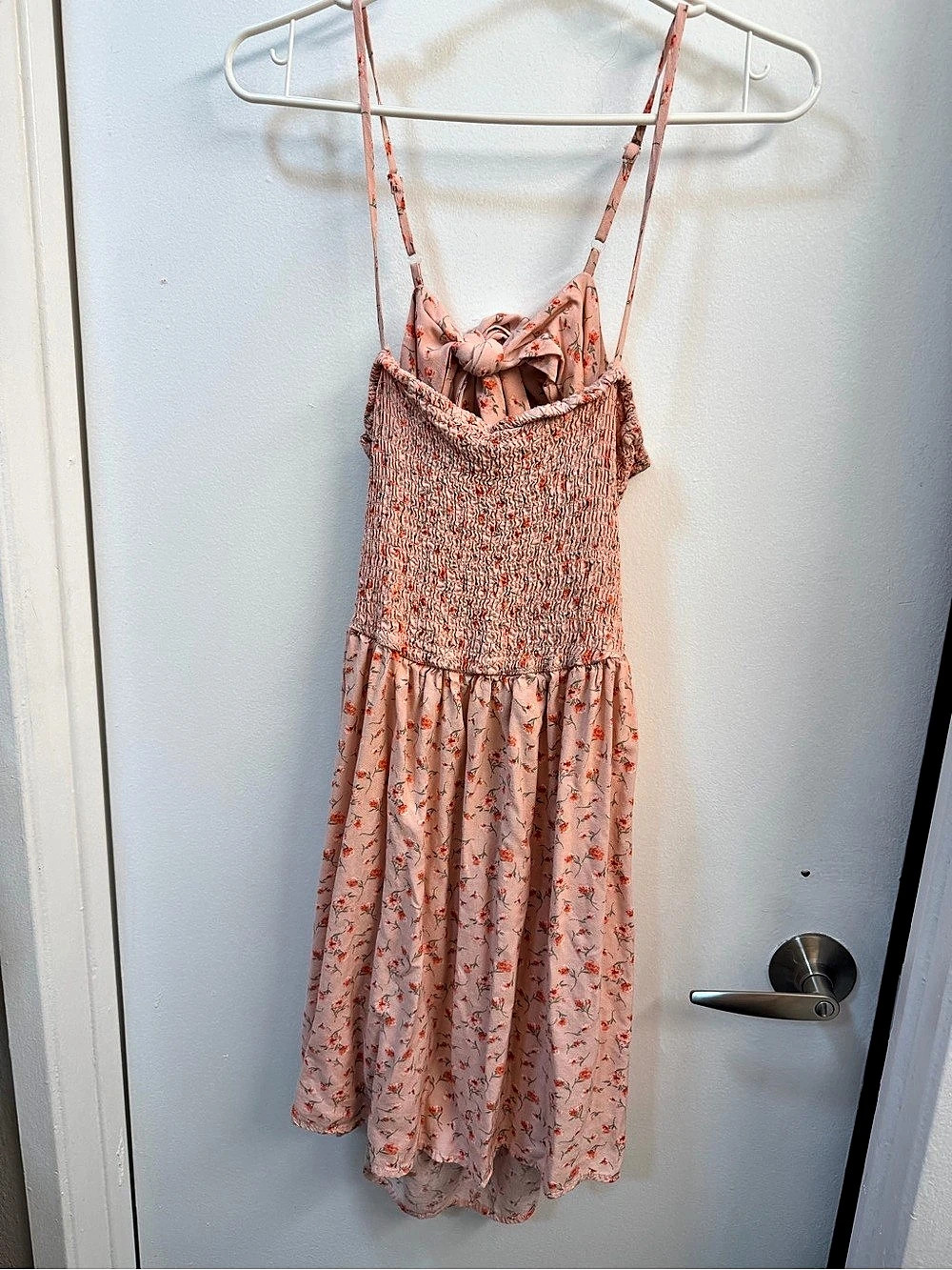 Papermoon Floral Mini Dress in Pink Size Large